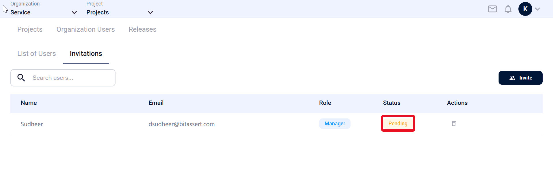modal window pending