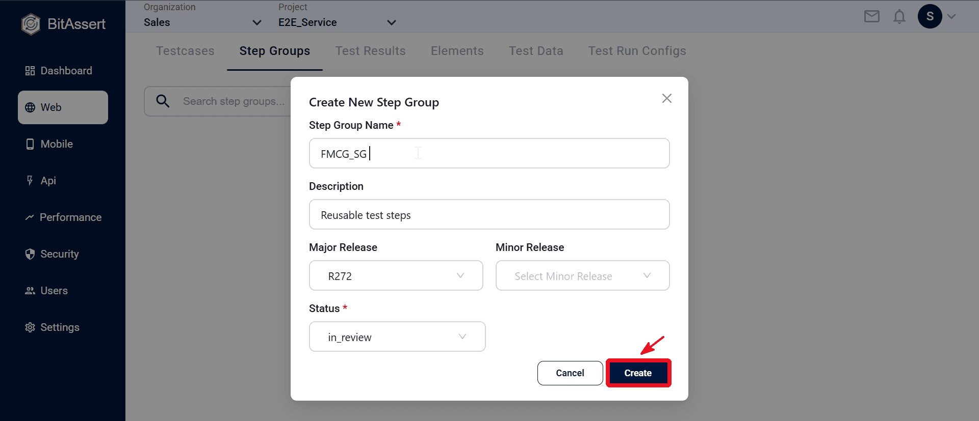  step group editor