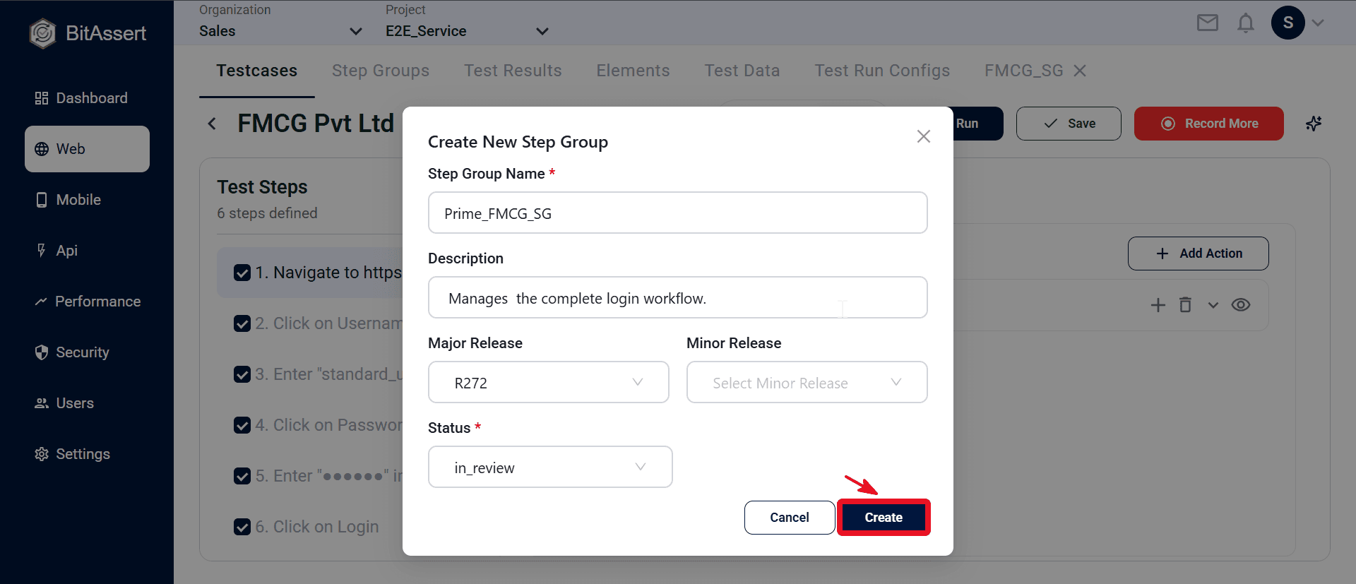  step group editor