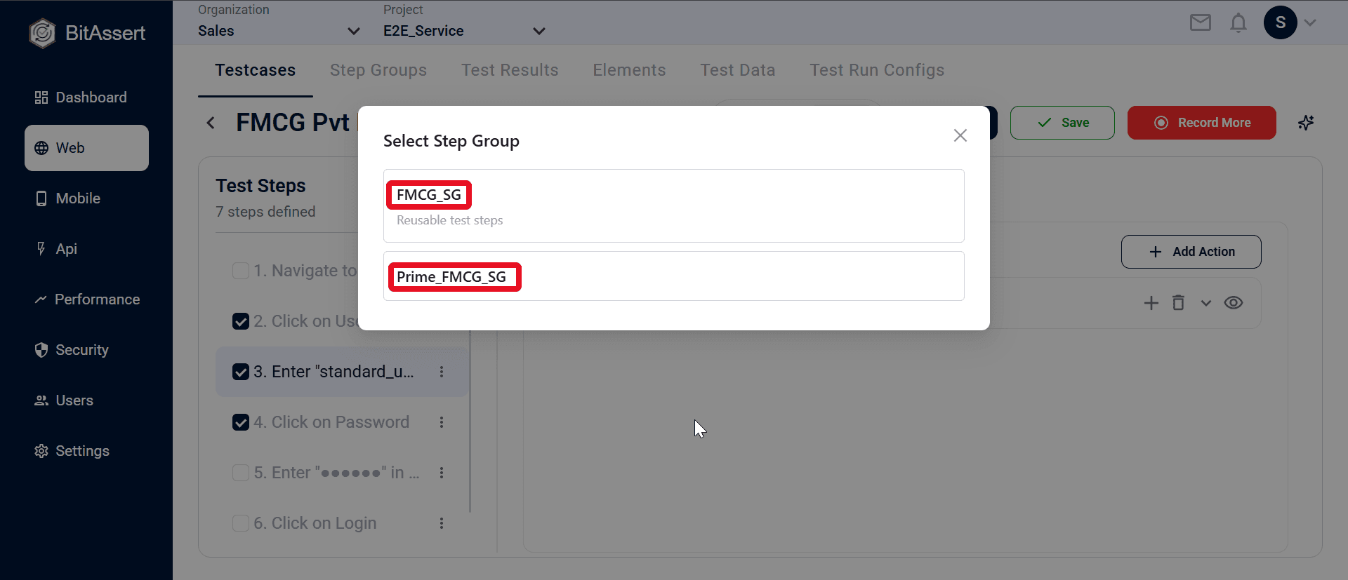  step group editor
