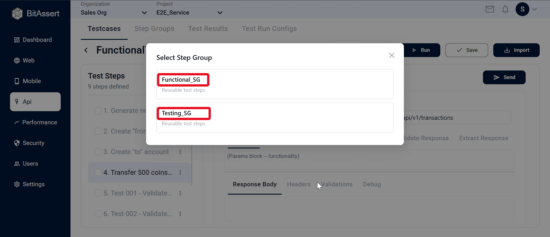  step group editor