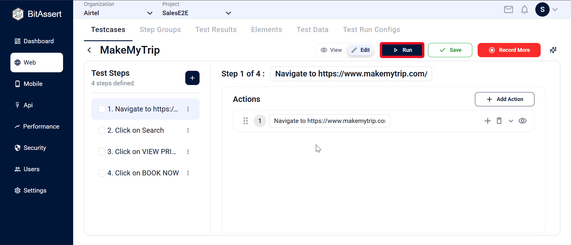 Queued test result showing QUEUED status